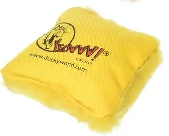 Ducky World Yeowww! Jouet D'Herbe à Chat - Oreiller (Couleur Assortie)