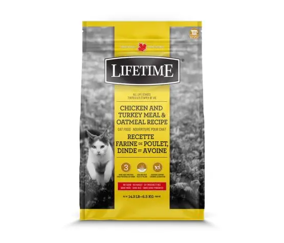 Trouw Nutrition Lifetime Chat Poulet, Dinde et Avoine 14.3lbs / 6.5kg