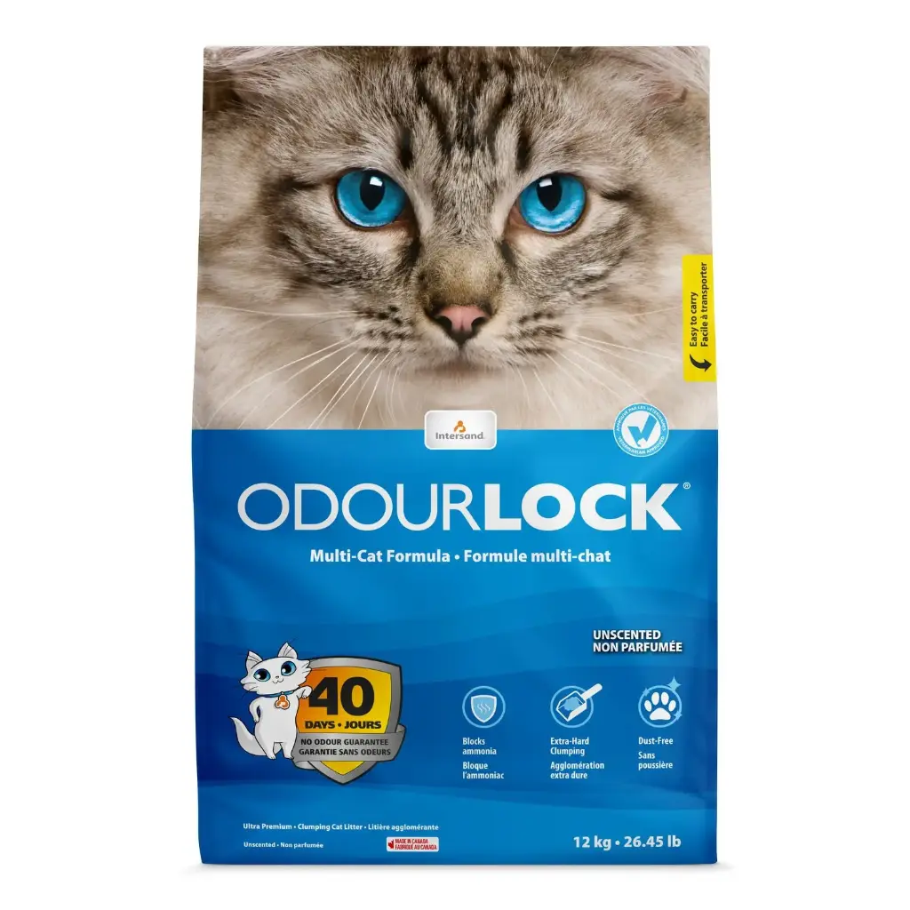 Intersand Odourlock Litière Agglomérante Non Parfumée 26.45lbs / 12kg