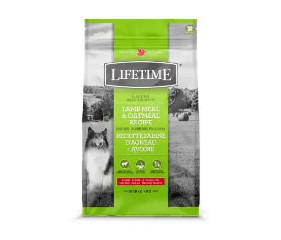 Trouw Nutrition Lifetime Chien Agneau et Avoine 25lbs / 11.4kg