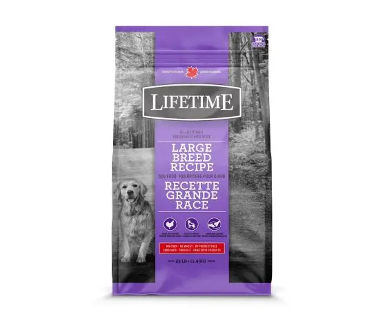 Trouw Nutrition Lifetime Chien Grande Race Poulet et Avoine 25lbs / 11.4kg