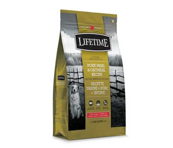 Trouw Nutrition Lifetime Chien Porc et Avoine 5lbs / 2.27kg