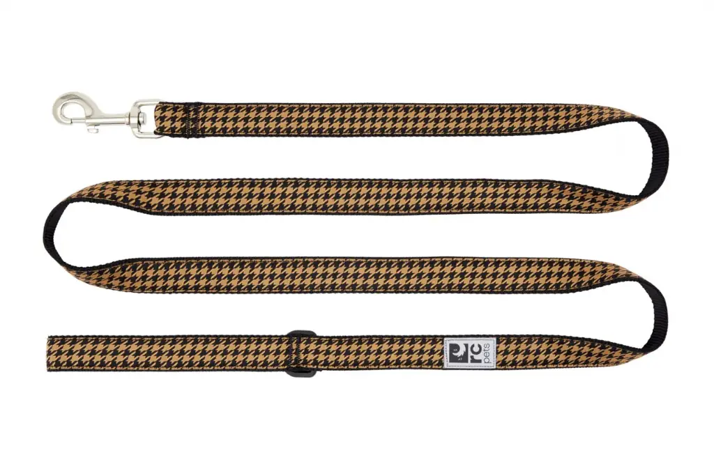 RC Pets Laisse à Motif Pied De Poule Caramel  1x6