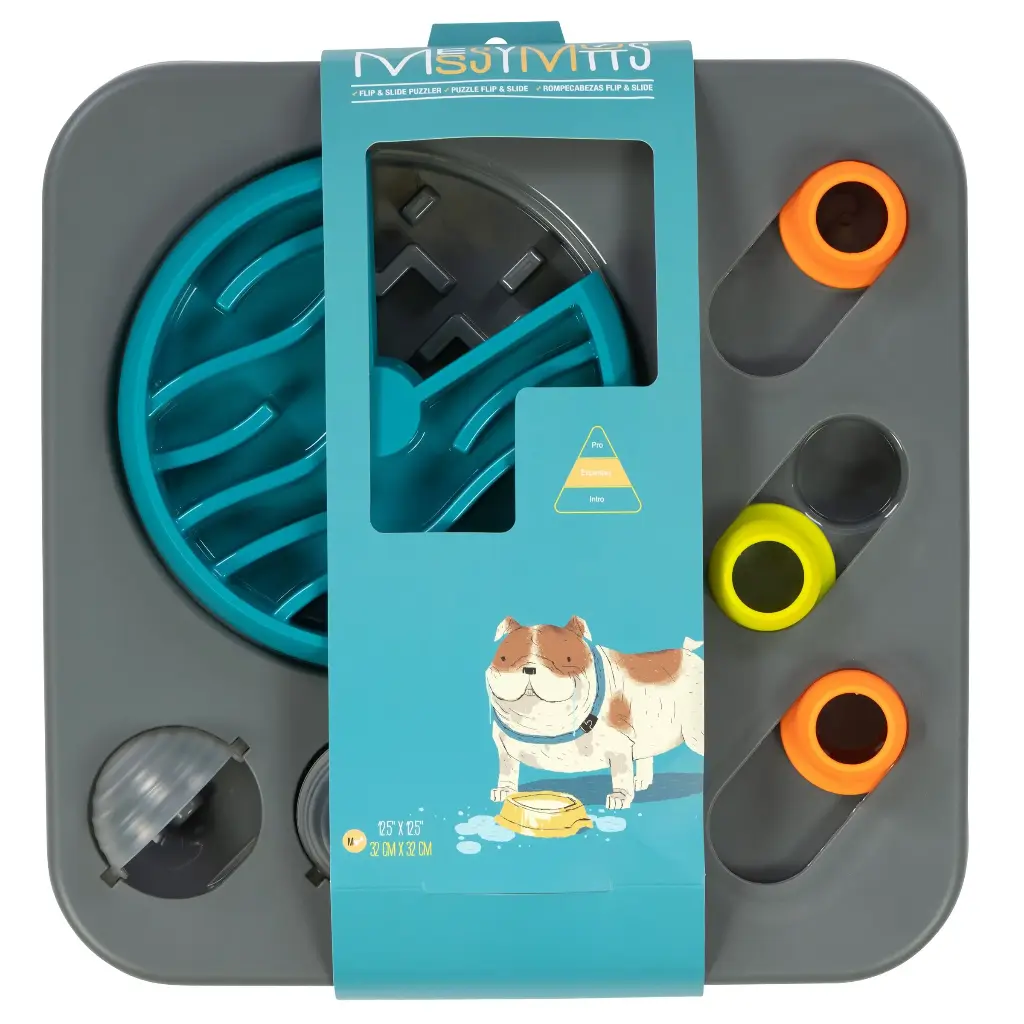 Messy Mutts Petit Plateau D'alimentation Interactif, 12.5" par 12.5"