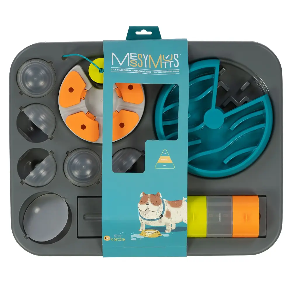 Messy Grand Mutts Plateau d'Alimentation Interactif, 16" par 13"