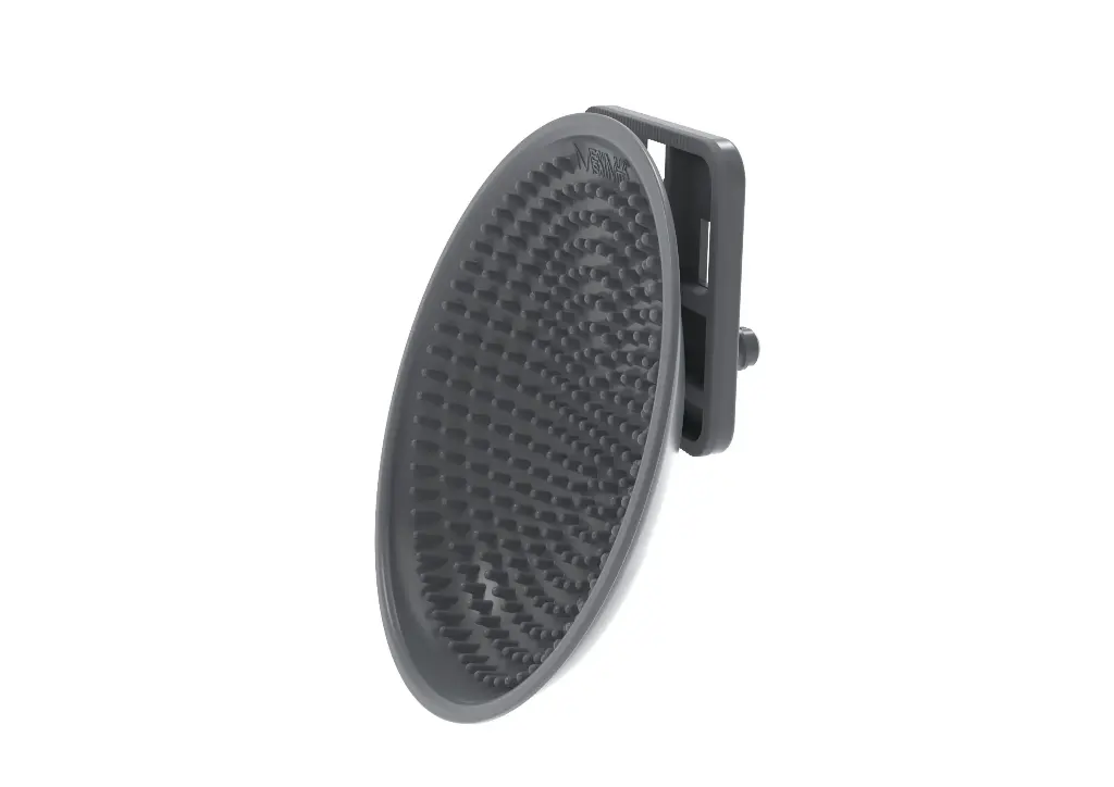 Messy Mutts Therapeutic Cage Lick Bowl, 6" Gray