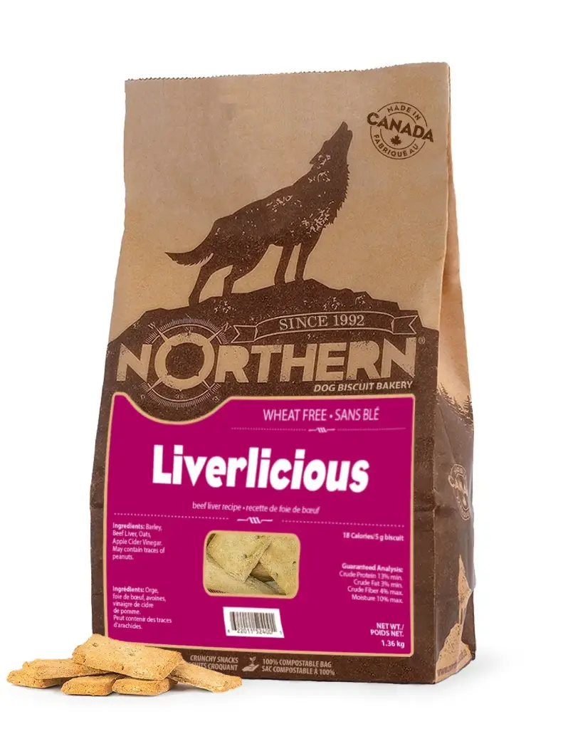 Northern Classic Biscuits Sans Blé Pour Chien Foie 500g