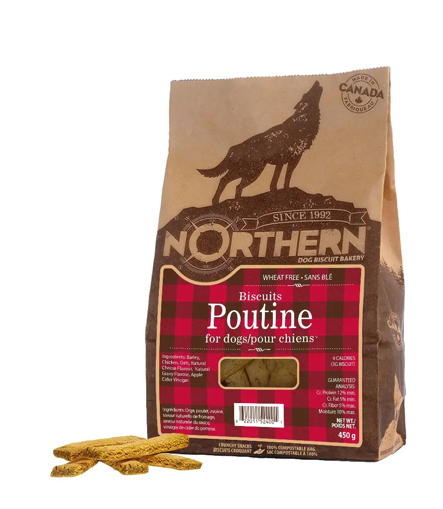 Northern Classic Biscuits Sans Blé Pour Chien Poutine 450g
