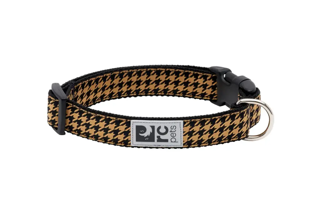 RC Pets Collier à Motif Pied De Poule à Caramel G