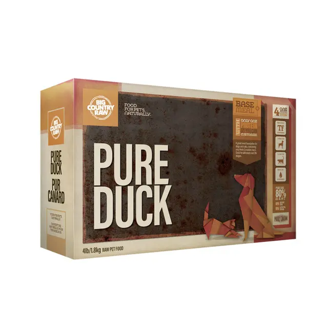Big Country Raw Pur Canard 4lbs / 1.8kg