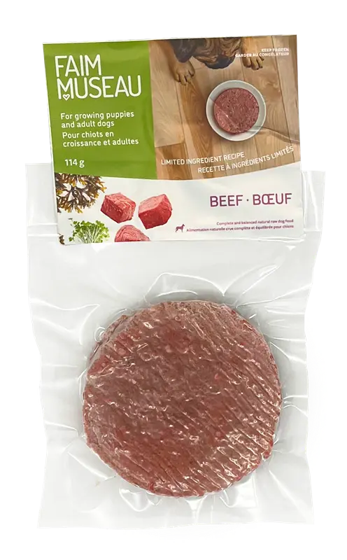 Faim Museau Médaillon Individuel Simplement Boeuf 114g
