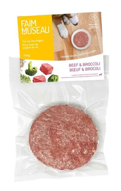 Faim Museau Médaillon Individuel Boeuf et Brocoli 114g