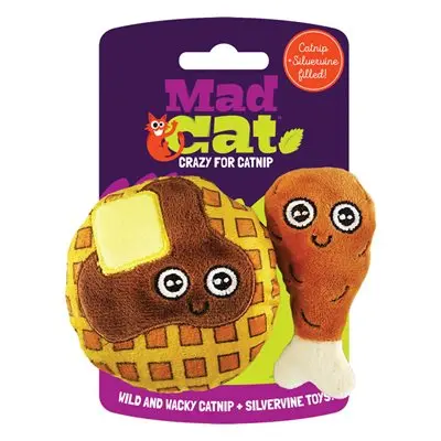 Petmate MAD CAT Poulet et Gaufres Paquet de 2