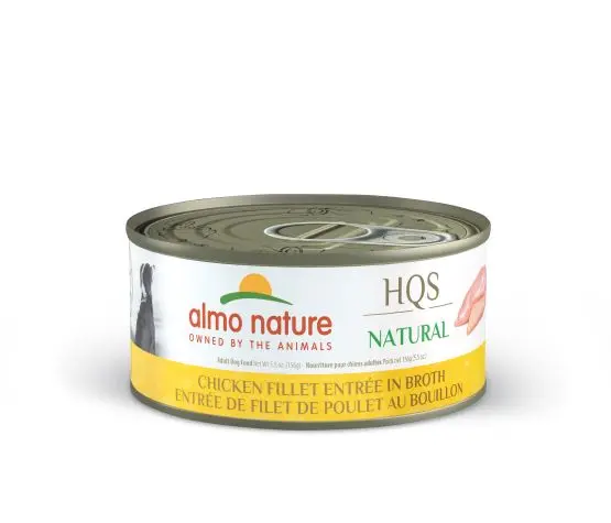 Almo Nature HQS Chien Entrée de Filet de Poulet au Bouillon 156g