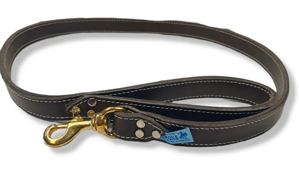 Arizona Laces Double Stitched Leash 1"x72" - Brown