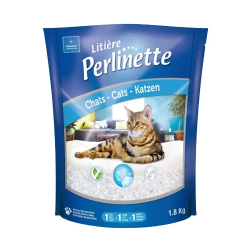 Perlinette Litière Absorbante de Silice 4lbs / 1.8kg