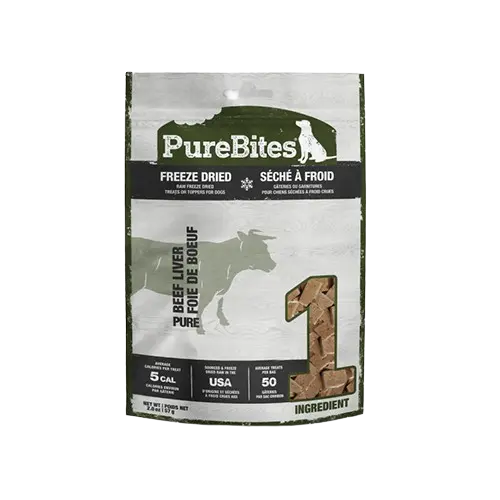 PureBites Chien Foie De Boeuf Séché à Froid 57g