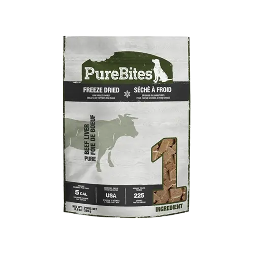 PureBites Chien Foie De Boeuf Séché à Froid 470g