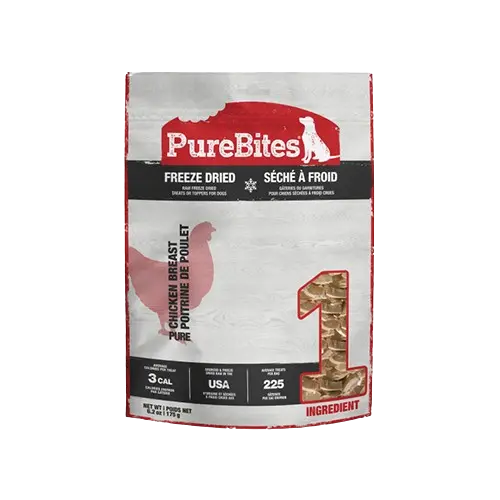 PureBites Chien Poitrine de Poulet Séchée à Froid 175g