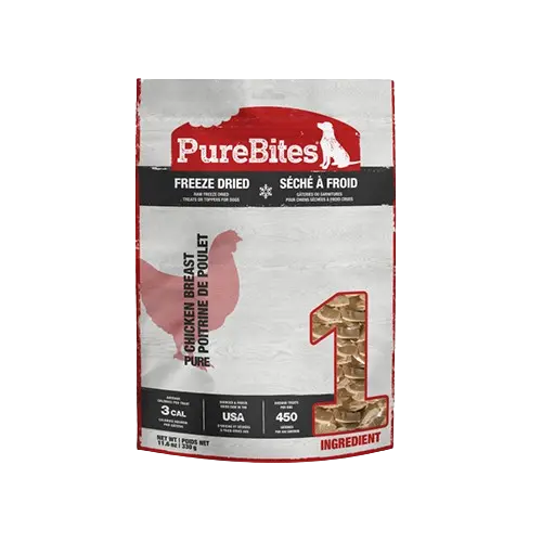 PureBites Chien Poitrine De Poulet Séchée à Froid 330g