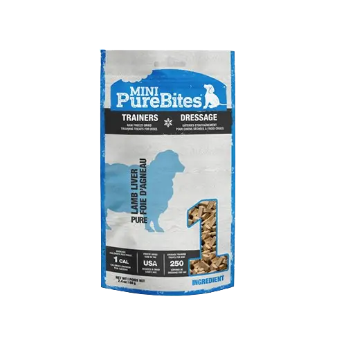 PureBites Chien Foie D'Agneau Séché à Froid Mini 68g