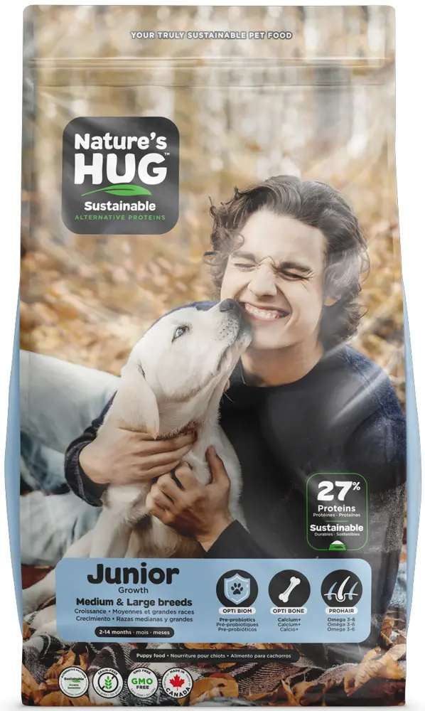 Nature's Hug Chien Junior Race Medium Et Large 20lbs / 9.07kg