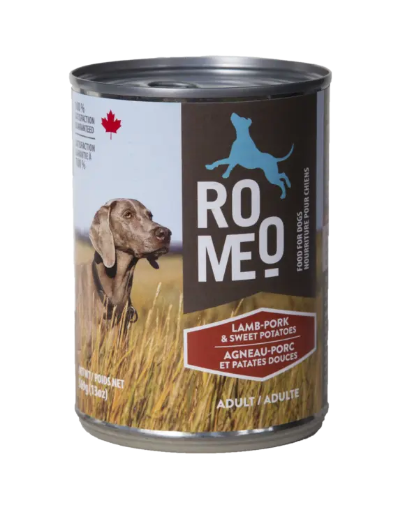 Romeo Chien Agneau, Porc, Patates Douces 369g
