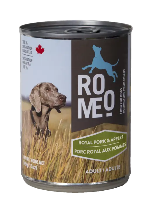Romeo Chien Porc Royal Aux Pommes 369g