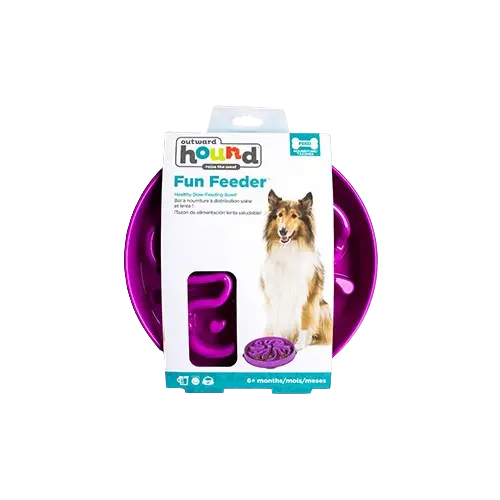 Outward Hound Bol Fun Feeder Violet