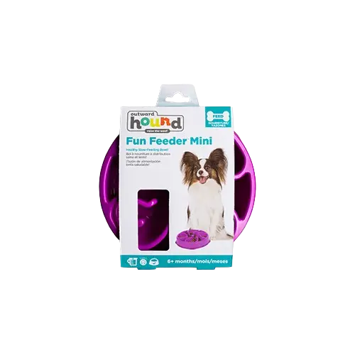 Outward Hound Bol Fun Feeder-Mini Violet