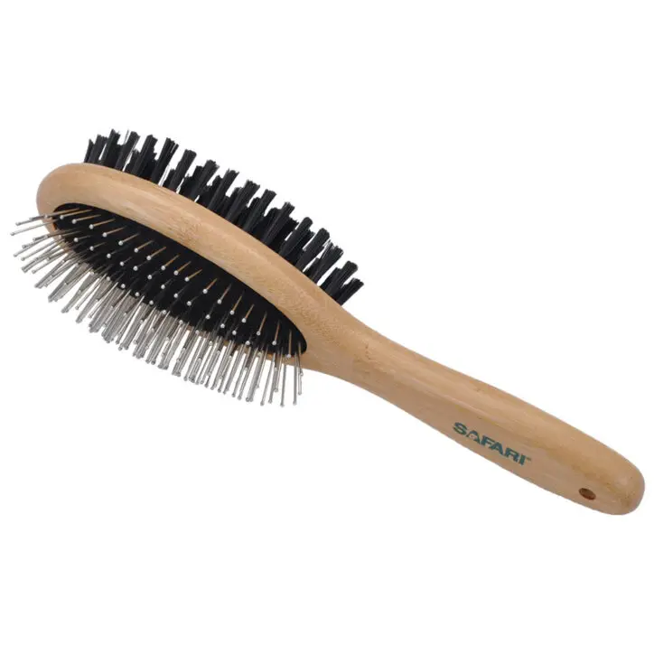 Safari Brosse en Bambou Acier / Soie Medium