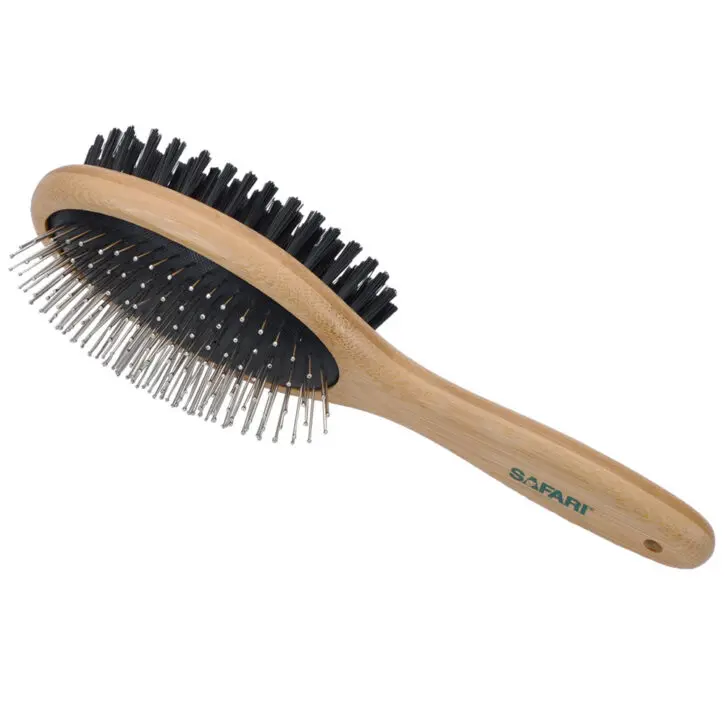 Safari Brosse en Bambou Acier / Soie Large