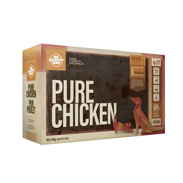 Pollo puro crudo Big Country 4 libras / 1,81 kg