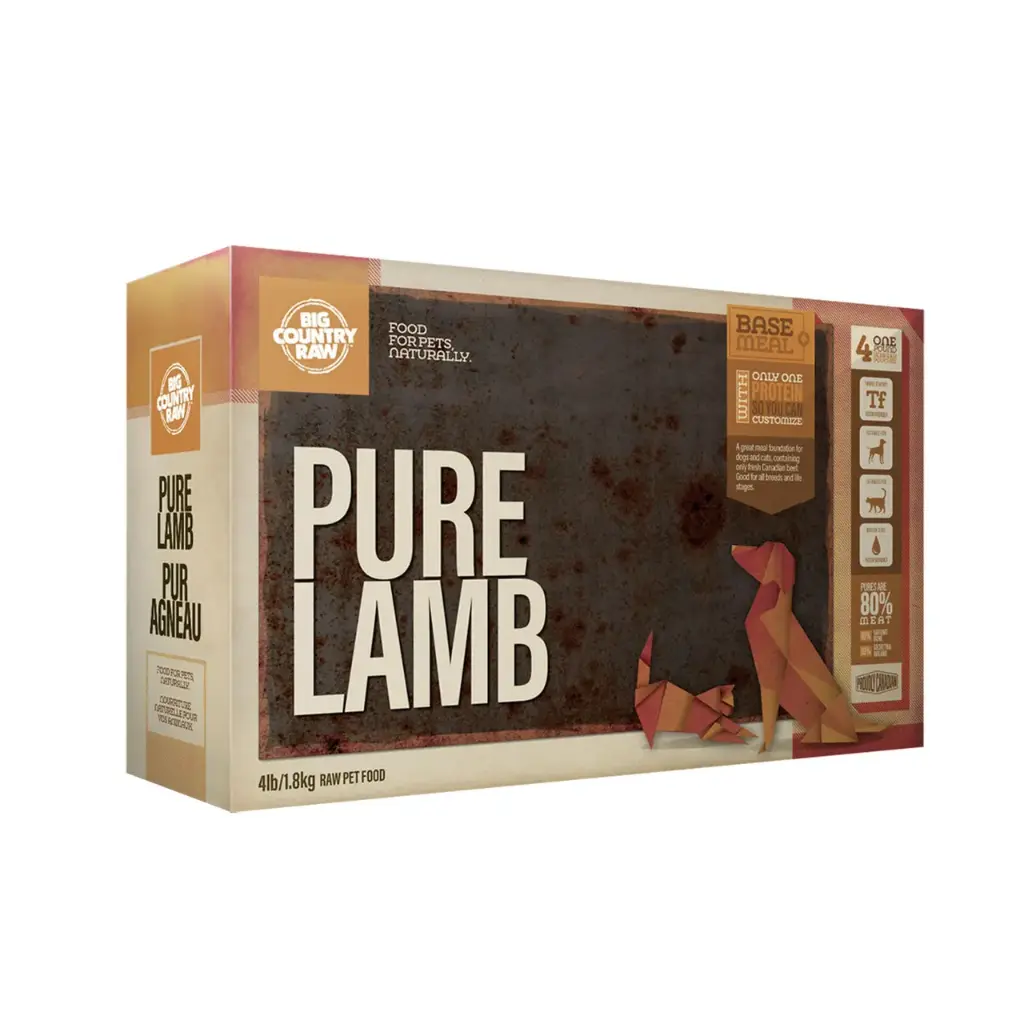 Big Country Raw Pur Agneau 4lbs / 1.8kg