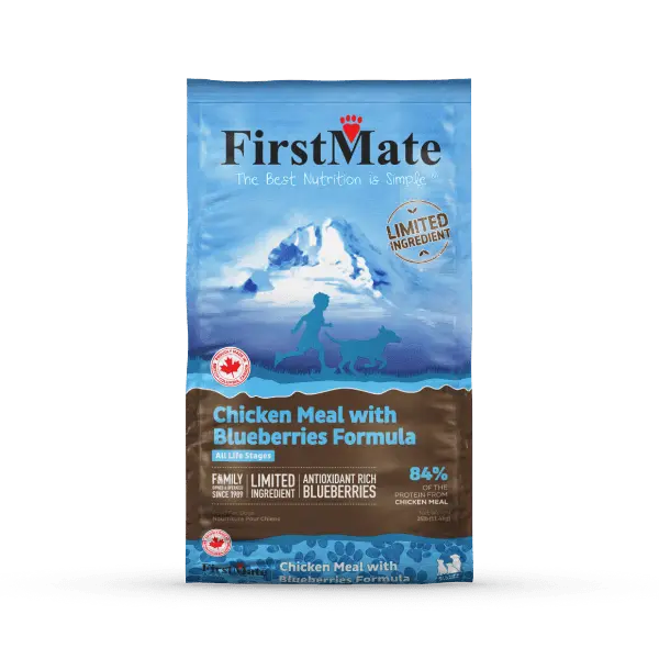 First Mate Chien LID Poulet et Bleuets 5lbs / 2.27kg