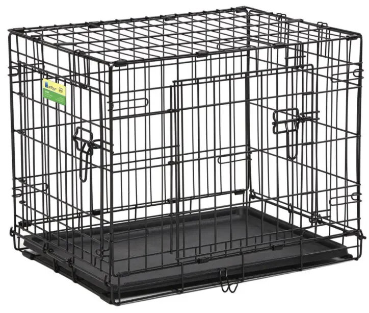 Midwest Cage Contour 2 Portes 24″ Noir