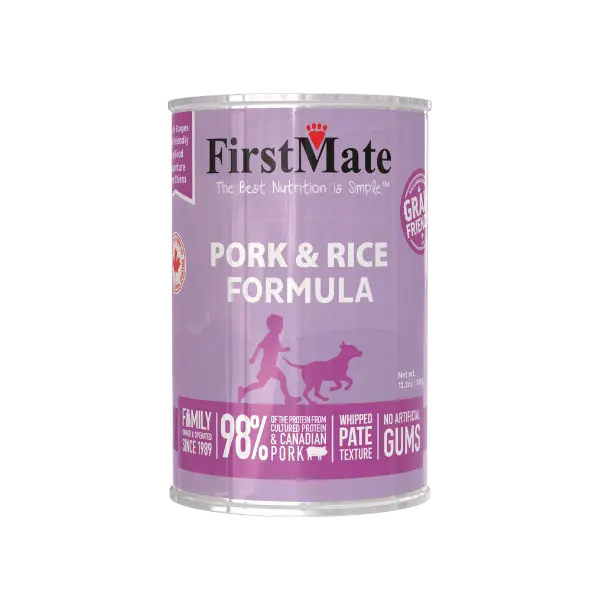 First Mate Grain Friendly Porc Et Riz Pour Chien 345g