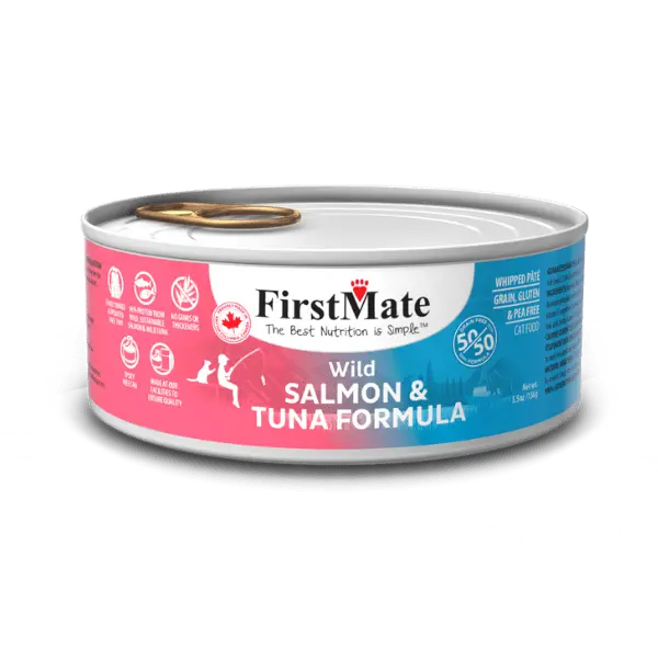 First Mate Chat Saumon Et Thon 156g