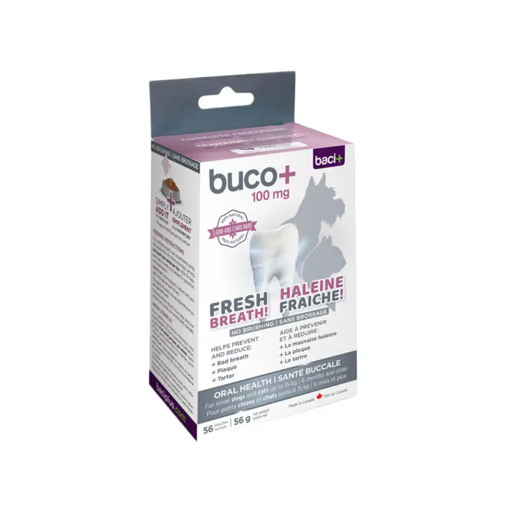 Baci+ Buco+ 100mg Pour Chien et Chat -33lbs / -15kg (56 sachets)