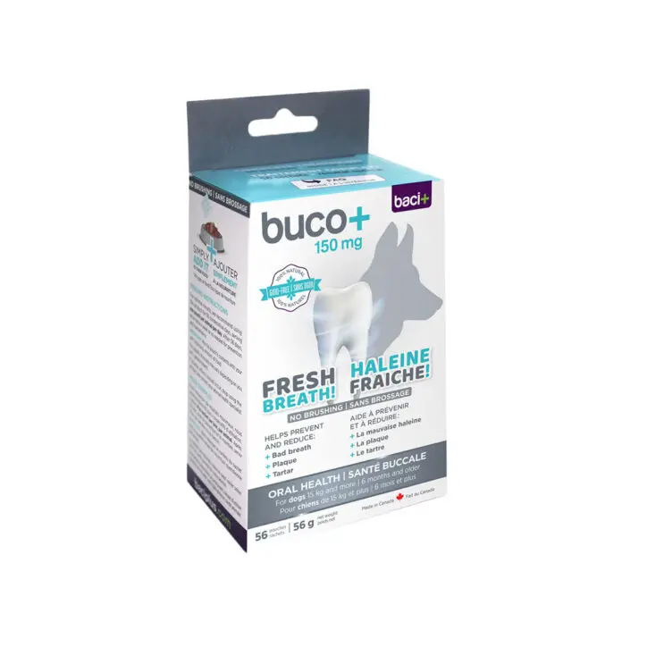 Baci+ Buco+ 150mg Pour Chien +33lbs / +15kg (56 Sachets)