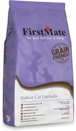 First Mate Grain Friendly para gatos y gatitos de interior, 5 libras/2,27 kg