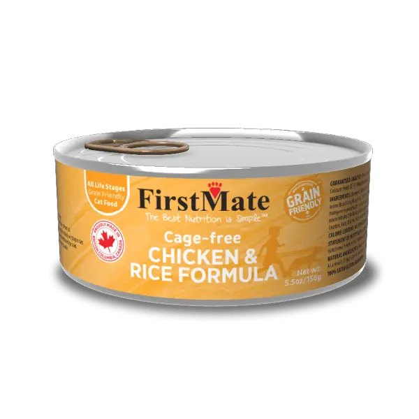 First Mate Grain Friendly Chat Poulet Et Riz 156g
