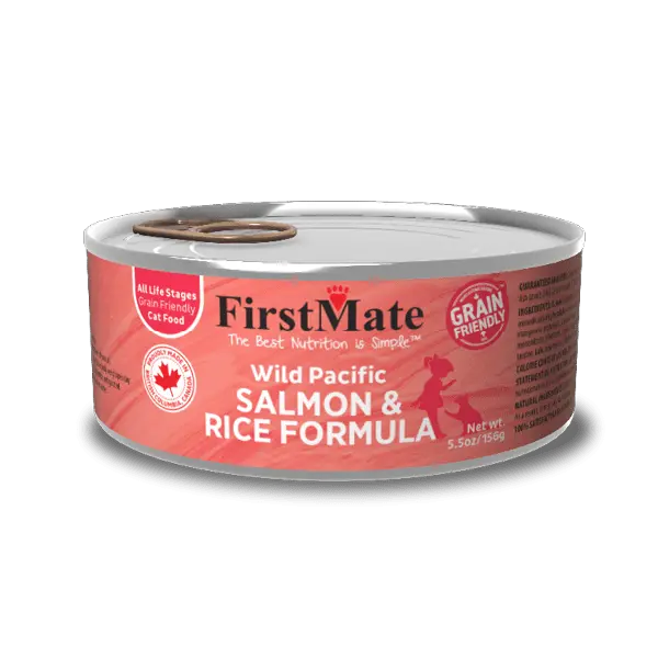 First Mate Grain Friendly Chat Saumon Et Riz 156g