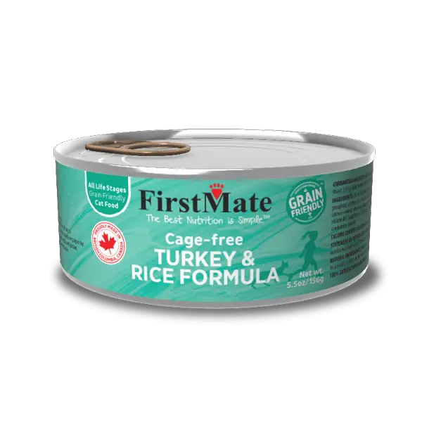 First Mate Grain Friendly Chat Dinde Et Riz 156g