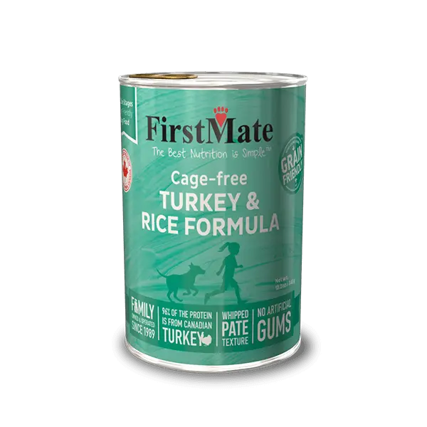 First Mate Grain Friendly Dinde & Riz pour Chien 345g