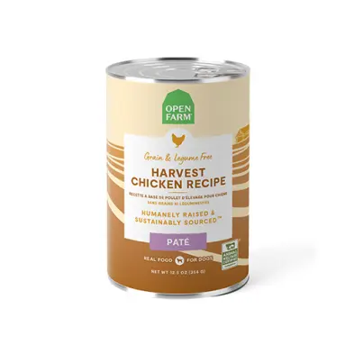 Open Farm Pâté au Poulet d'Élevage pour Chien 354g