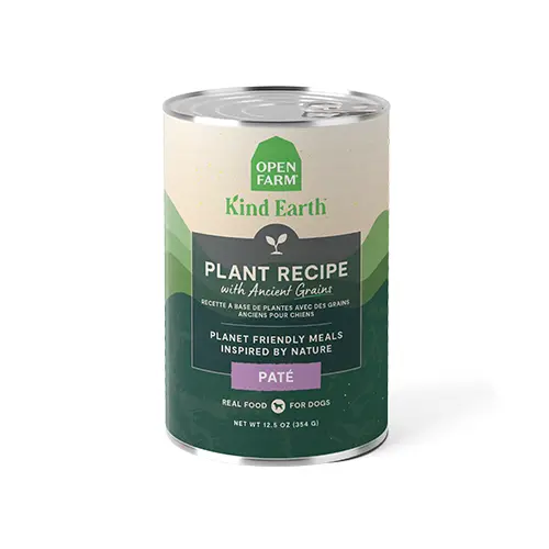 Open Farm Kind Earth Pâté aux Plantes et Grains Anciens pour Chien 354g