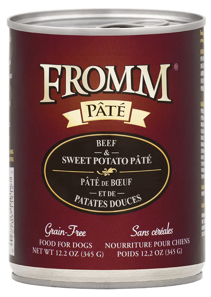 Fromm Pâté au Bœuf & Patates Douces pour Chien 345g