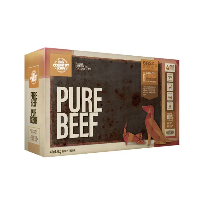 Big Country Raw Pur Porc 4lbs / 1.8kg