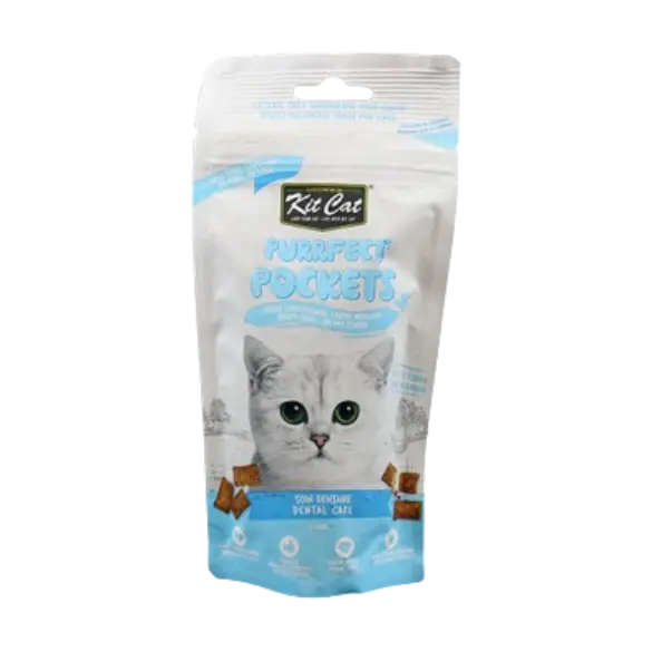 Kit Cat Purrfect Pockets Poulet Soins Dentaire 60g